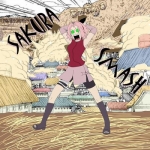 Sakura dopo essere stata rifuitata da Sasuke